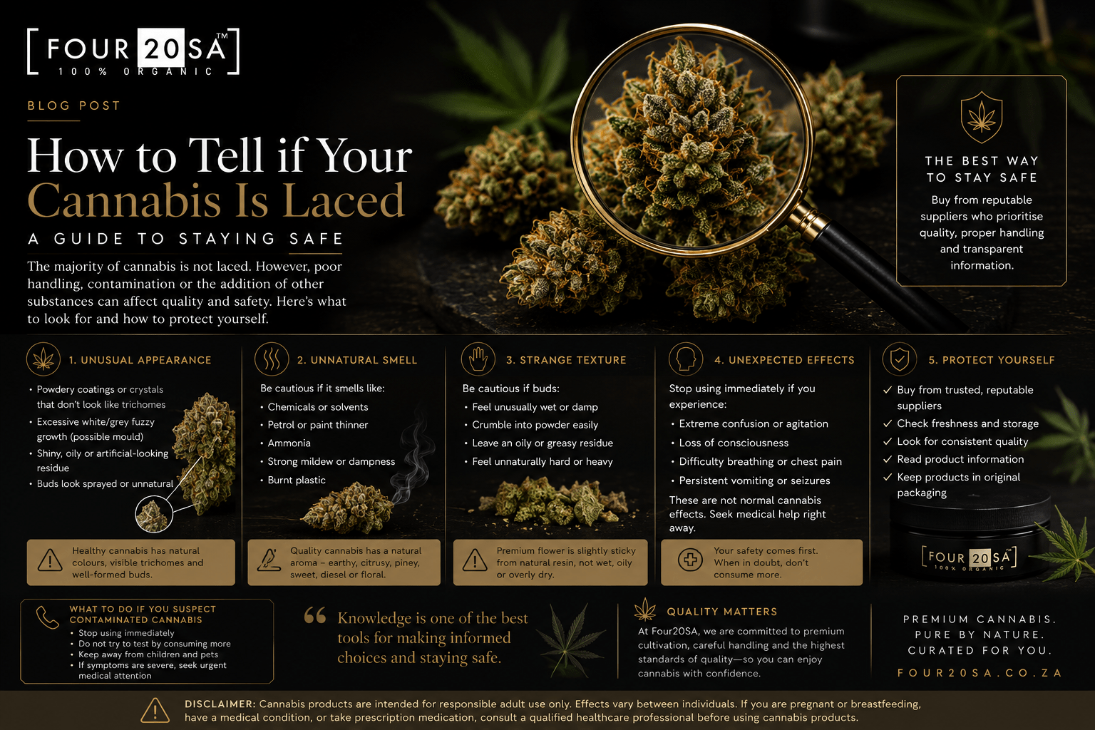 How to Tell if Your Cannabis Has Been Laced: A Guide to Staying Safe - Four20SA