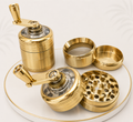 Premium gold aluminium herb grinder