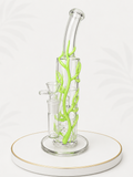 Three-percolator glass bong