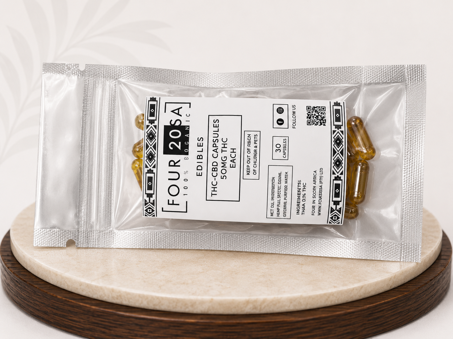 THC-CBD Capsules 50mg THC Per Capsule