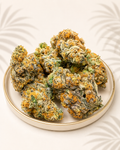 Boutique Indoor Oreoz indica-dominant cannabis flower with up to 33% THC