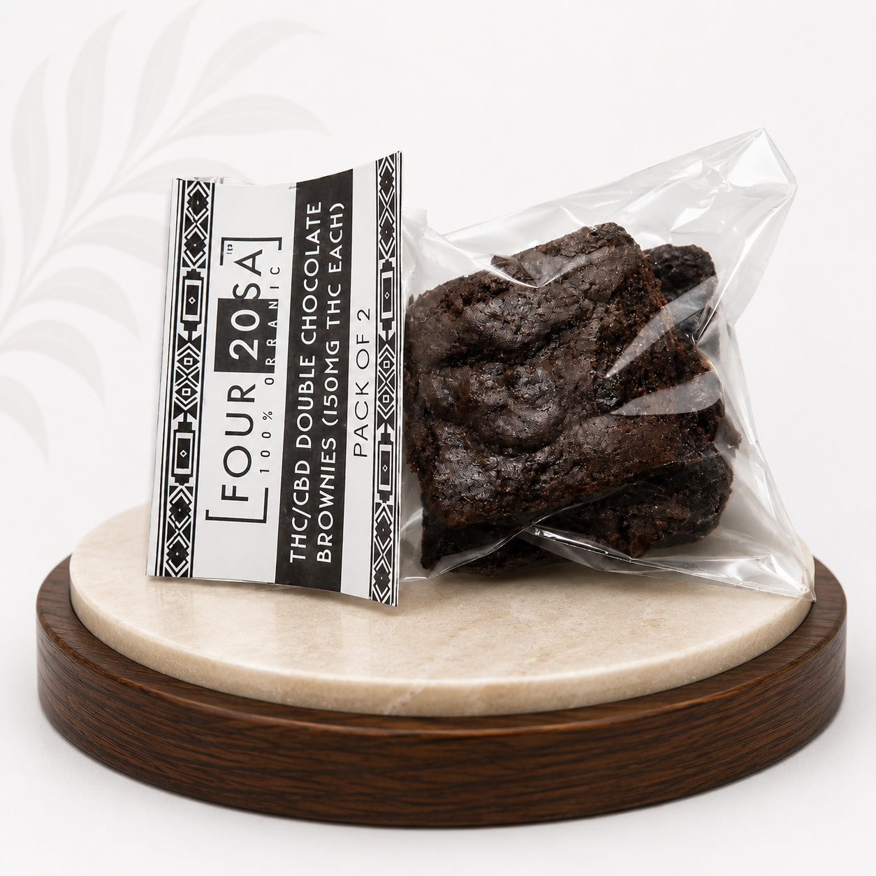 THC Double Chocolate Brownies 250mg THC each