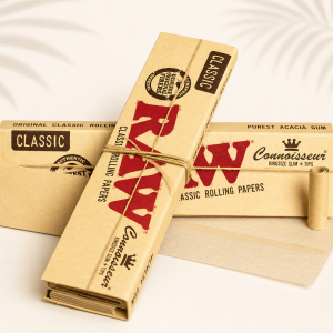 RAW Classic King Size Slim Rolling Papers + Tips